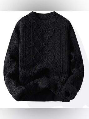AELFRIC EDEN RETRO 90S CABLE KNIT SWEATER L CR16-22
